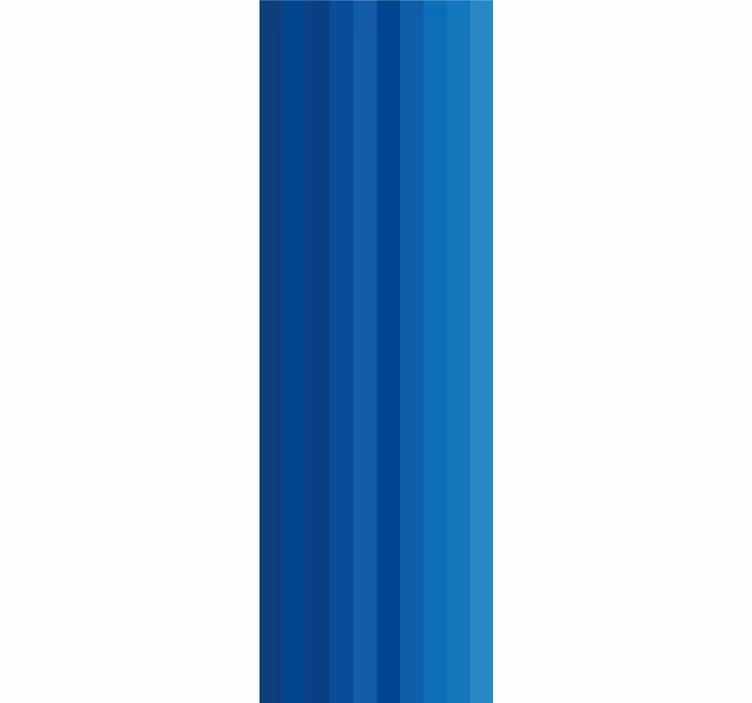 Blue Striped Motif horizontal stripes wallpaper - TenStickers