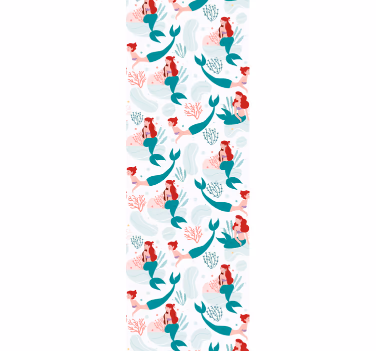 Mermaid Seascape fish wallpaper - TenStickers