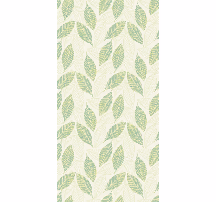 Big green leaves  leaf wallpaper - TenStickers