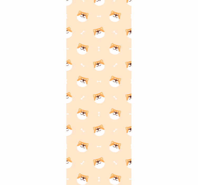Feline Fun Pattern cat wallpaper - TenStickers