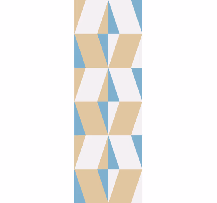 Triangular Motif geometric wallpaper - TenStickers