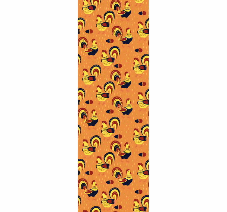 Rooster Pattern animal wallpaper - TenStickers