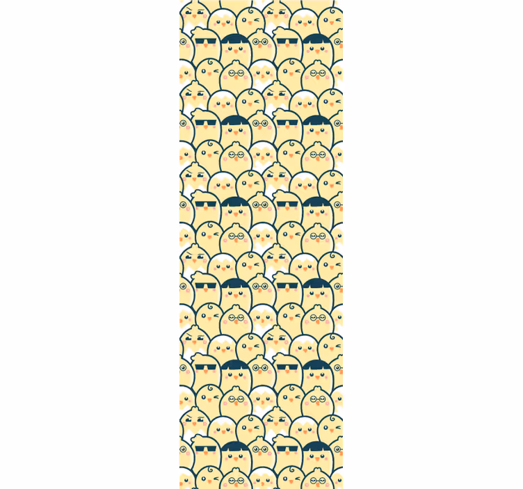 Cute Owls Pattern animal wallpaper - TenStickers
