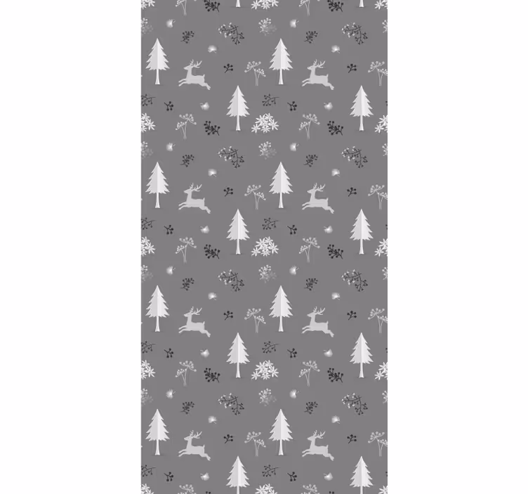Winter Scenery Motif christmas wallpaper - TenStickers