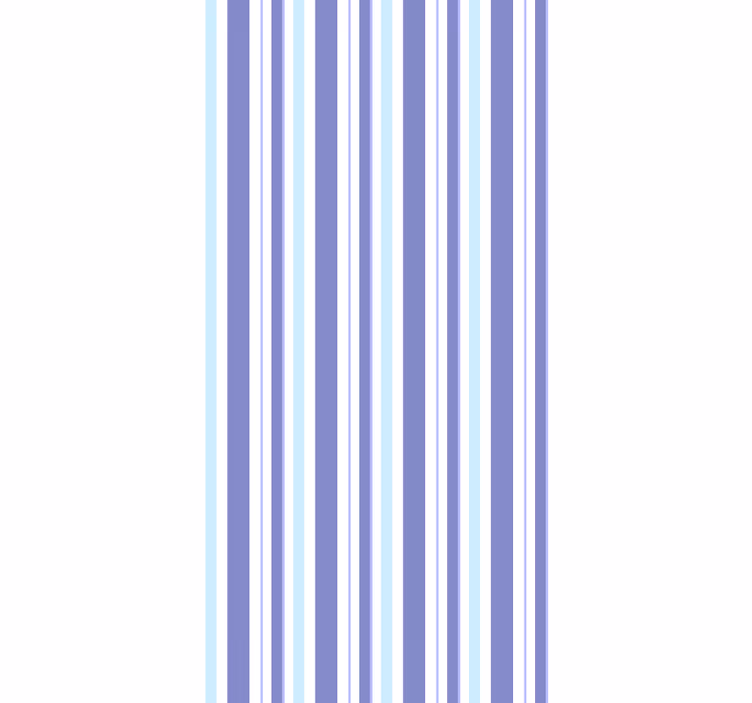 Thin vertical blue stripes vertical wallpaper - TenStickers