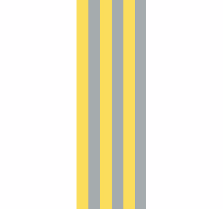 Golden Charcoal Lines horizontal stripes wallpaper - TenStickers