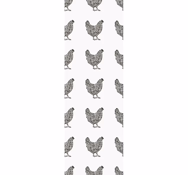Poultry Pattern animal wallpaper - TenStickers