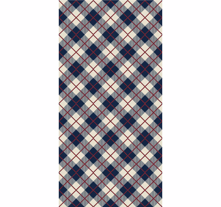 Argyle Pattern geometric wallpaper - TenStickers