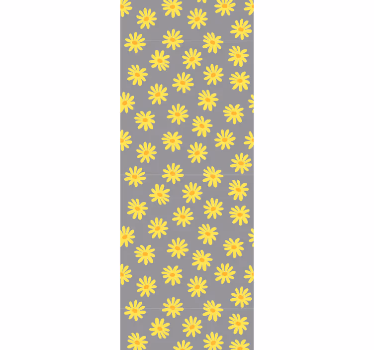 Floral Sunshine Pattern flower wallpaper - TenStickers