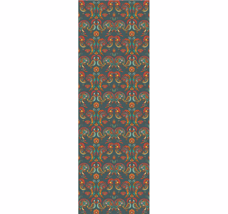 Baroque Ornamental Motif ornamental wallpaper - TenStickers