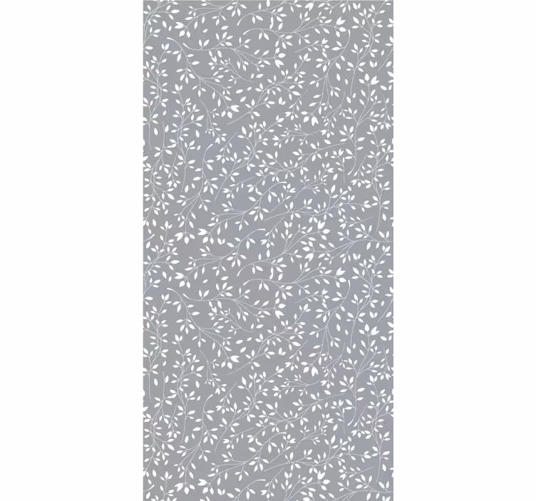Plants drawing pattern Living Room Wallpaper - TenStickers