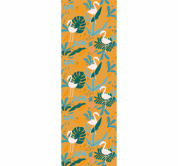Flamingo Tropical animal wallpaper - TenStickers