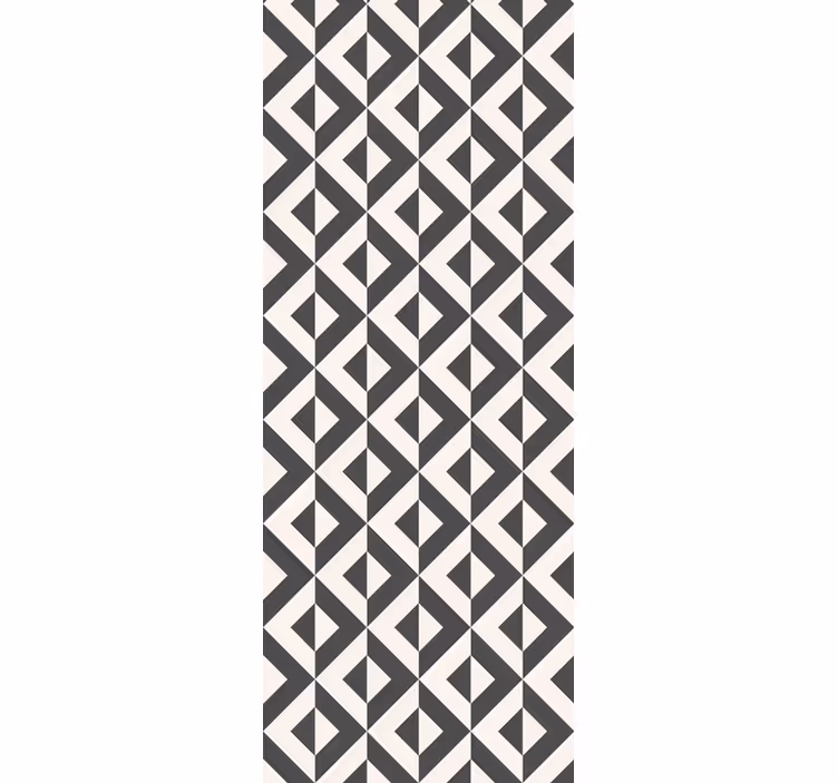 Geometry pattern design bathroom wallpaper - TenStickers