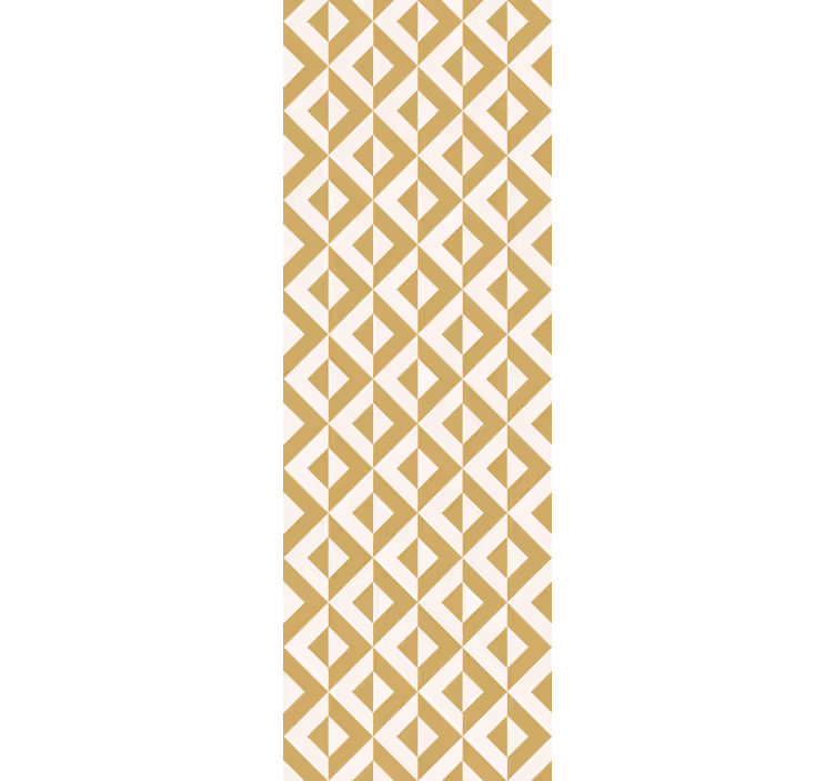 Nordic geometric mustard Living Room Wallpaper - TenStickers