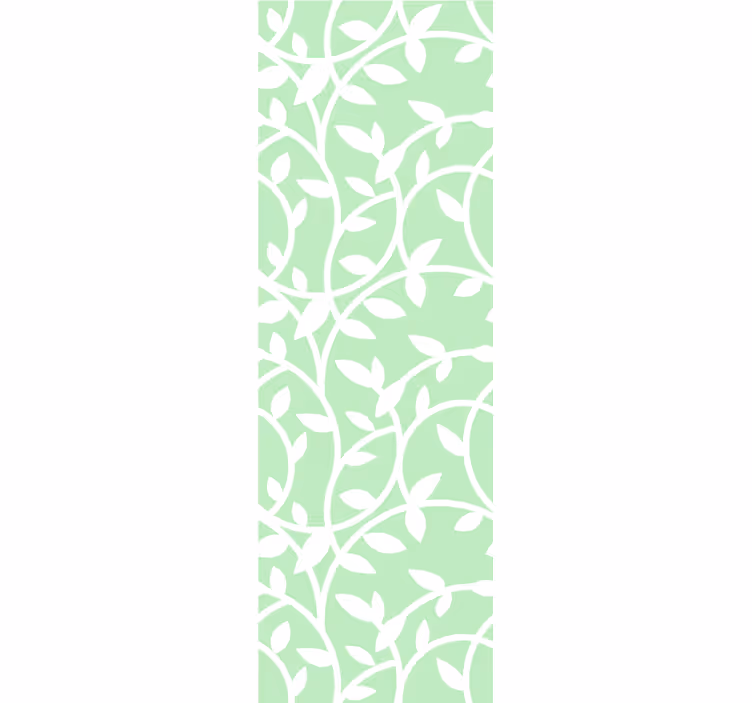 Vine Pattern Elegance Green wallpaper - TenStickers