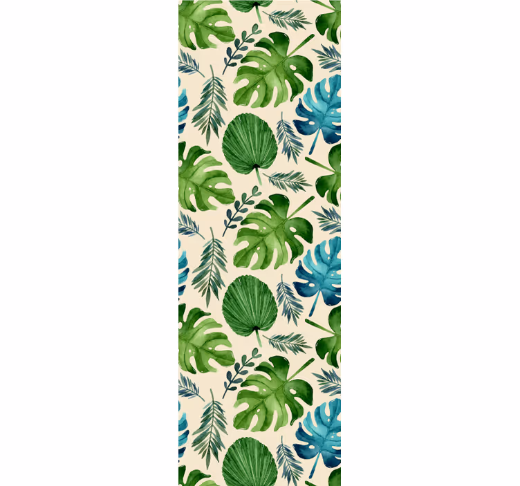 Tropical Leaf Arrangement nature wallpaper - TenStickers