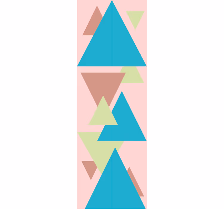 Abstract Forms Mural geometric wallpaper - TenStickers