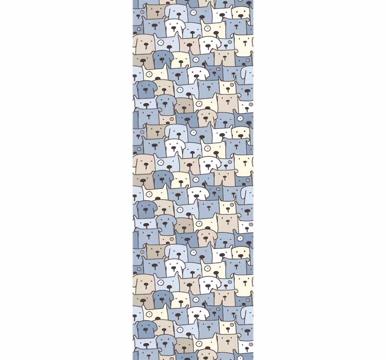 Cartoon Canines dog wallpaper - TenStickers