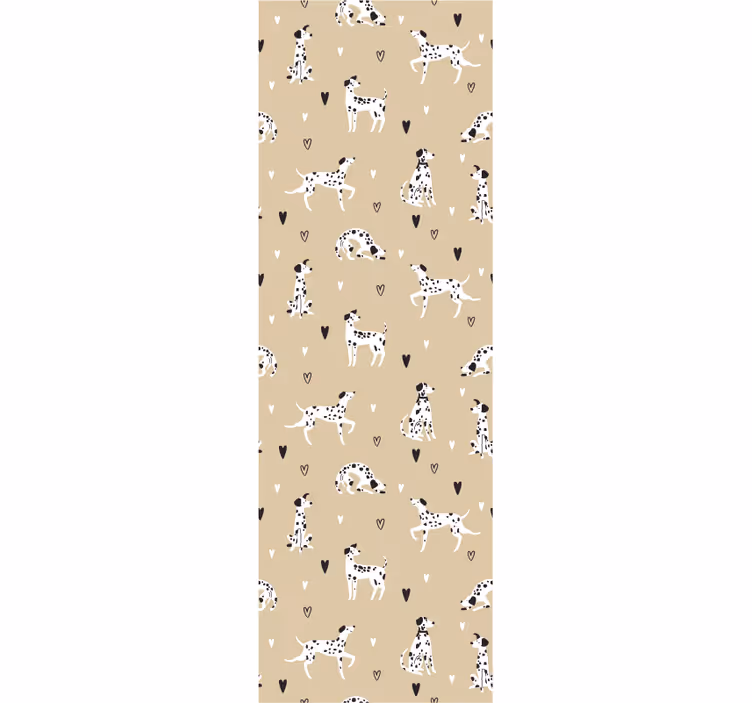 Dog Pattern Delight dog wallpaper - TenStickers