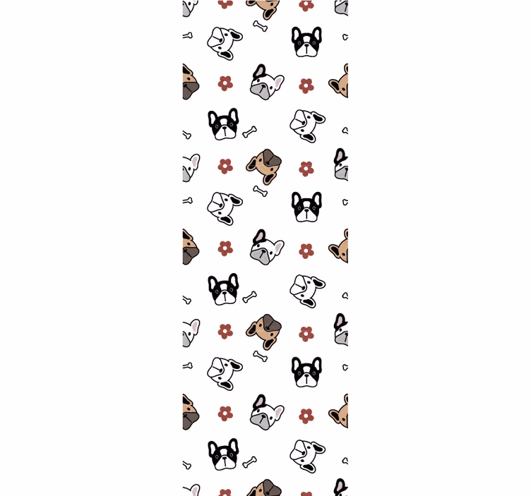 Canine Doodle Ensemble dog wallpaper - TenStickers
