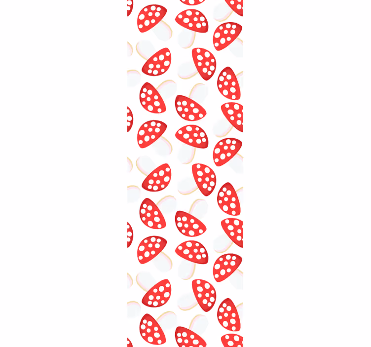 Master bedroom wallpaper stylized strawberry design - TenStickers