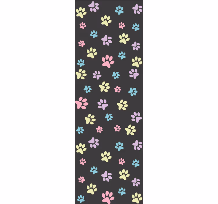 Paw Pattern Motif dog wallpaper - TenStickers