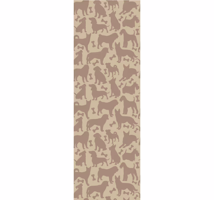 Feline Motifs dog wallpaper - TenStickers
