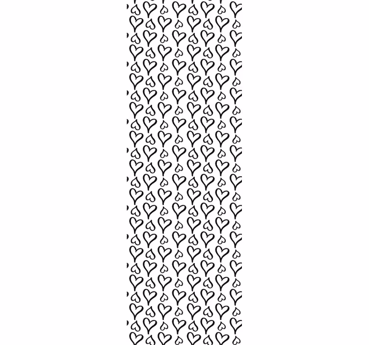 Heart Motif Repeat wallpaper - TenStickers