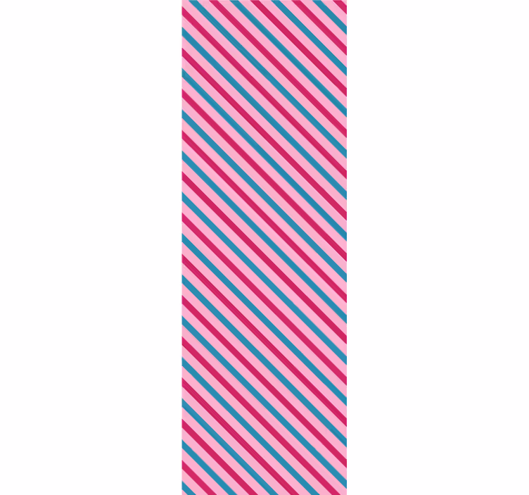 Striped Diagonal horizontal stripes wallpaper - TenStickers
