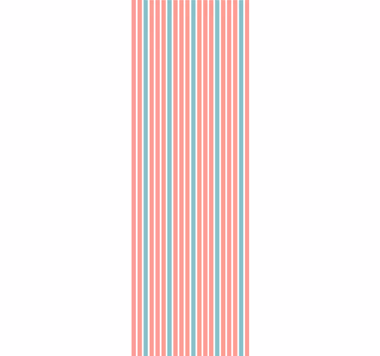 Striped Bedroom Ambiance horizontal stripes wallpaper - TenStickers