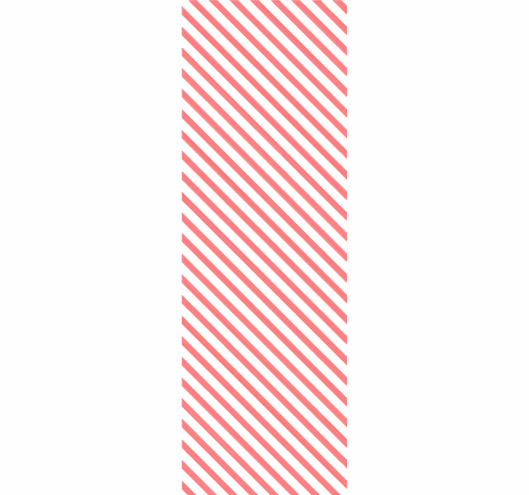 Candy Stripe Harmony horizontal stripes wallpaper - TenStickers