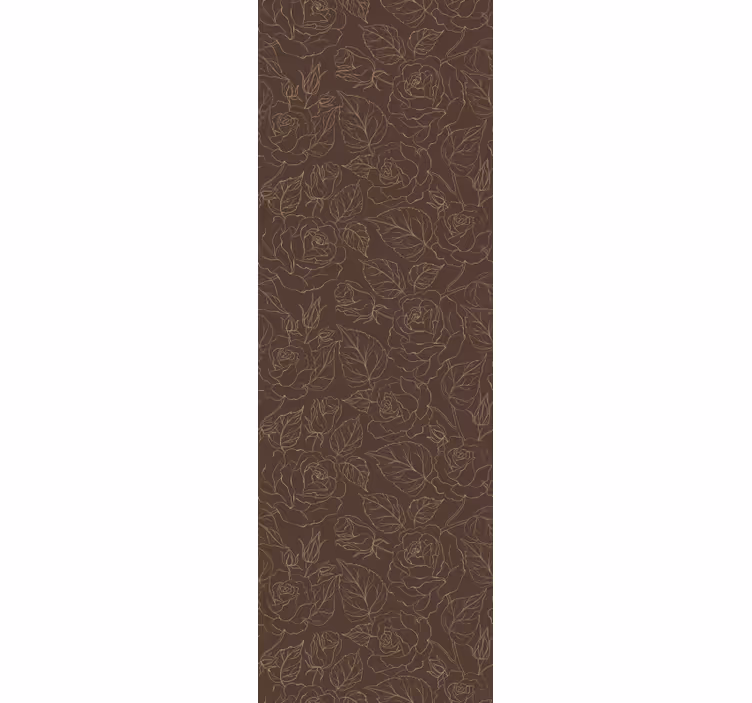 Roses on earth tone Modern Wallpaper - TenStickers