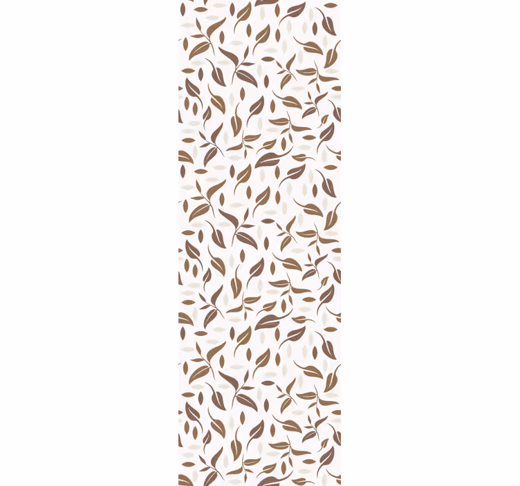 Pattern leaves brown Modern Wallpaper - TenStickers