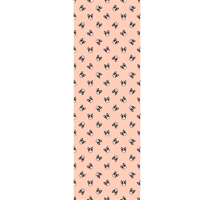 Canine Pattern Charm dog wallpaper - TenStickers