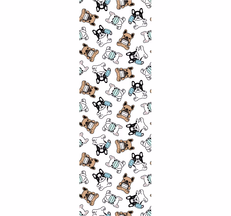 Canine Skaters dog wallpaper - TenStickers