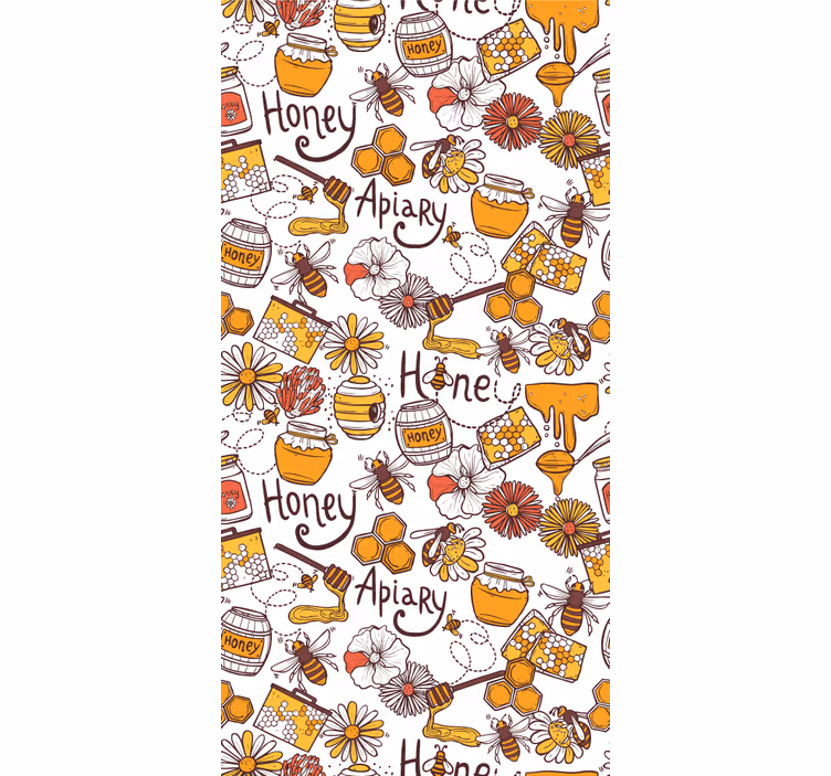 Teens wallpaper beehive delight - TenStickers