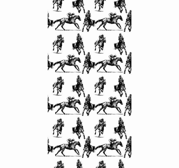 Equestrian Motif animal wallpaper - TenStickers