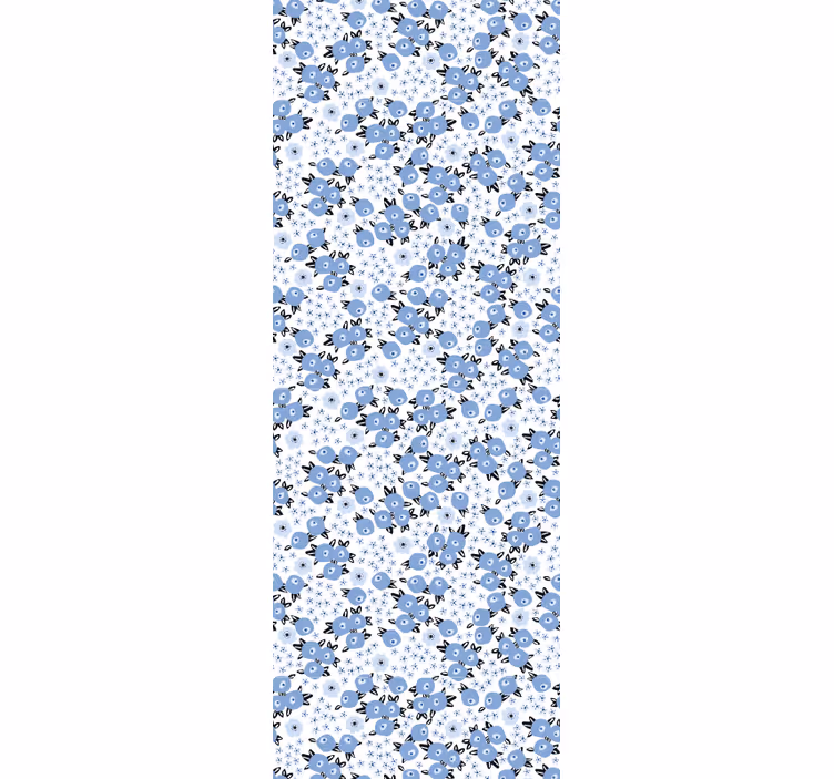 Floral Pattern Fusion flower wallpaper - TenStickers