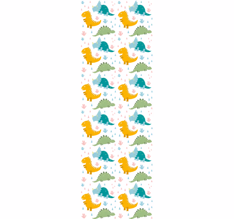 Dinosaur wallpaper dinosaur parade - TenStickers
