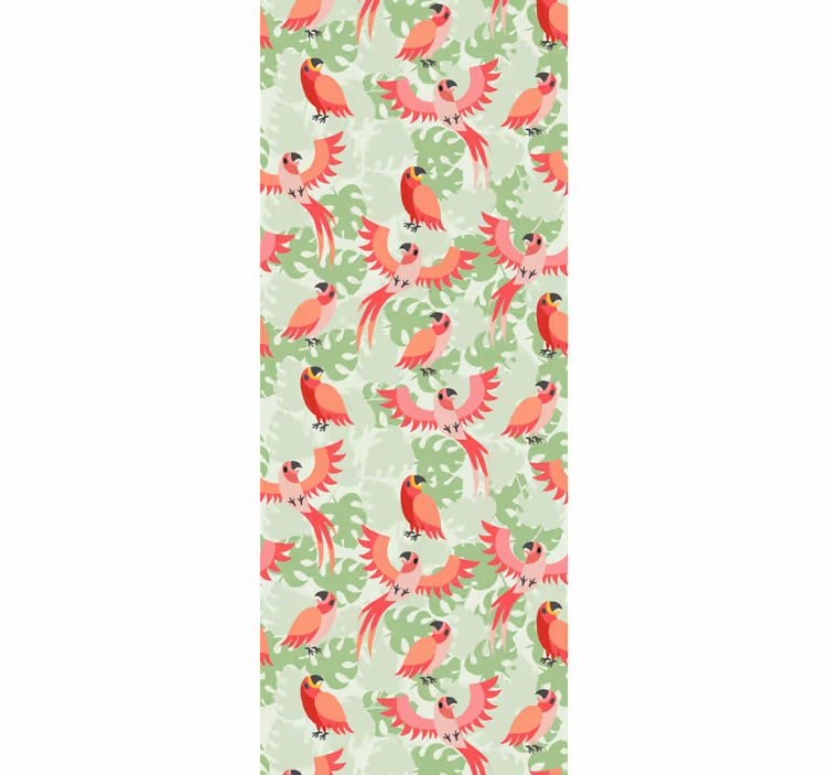 Parrot Pattern birds wallpaper - TenStickers