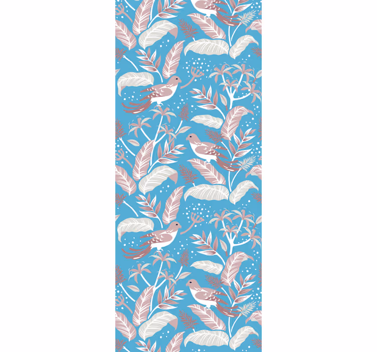 Botanical Avian Motif birds wallpaper - TenStickers