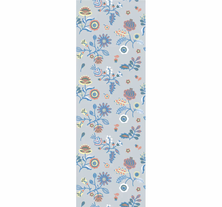 Interesting polish flowers folk  Wallpaper - TenStickers