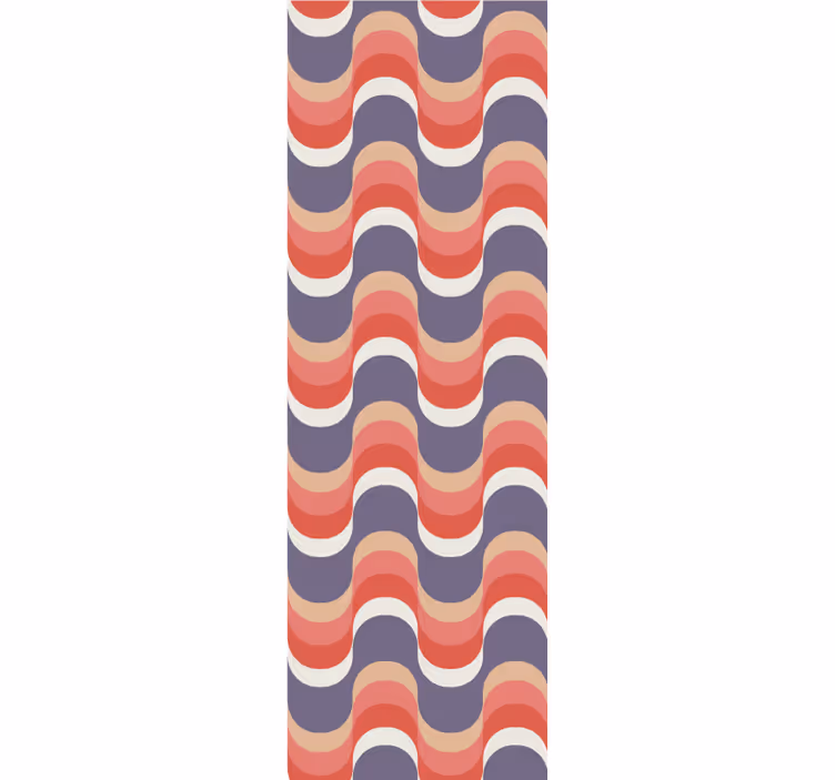 Rhythmic Wave Pattern wallpaper polka dots - TenStickers