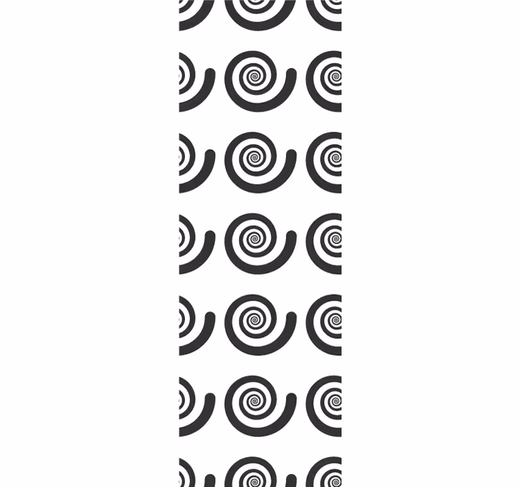 Spiral Pattern geometric wallpaper - TenStickers
