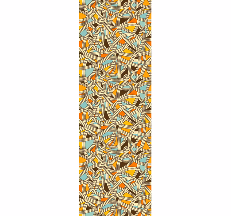 Intricate Knotwork geometric wallpaper - TenStickers