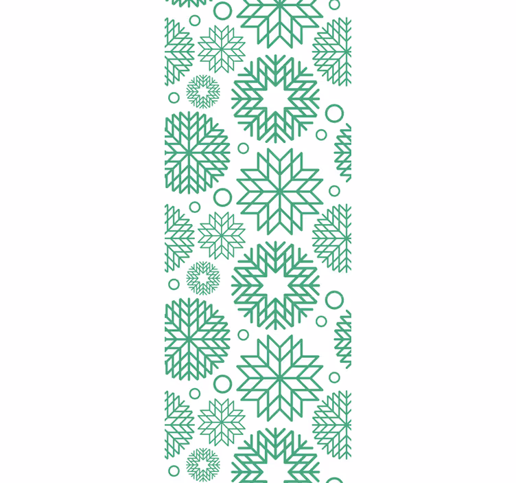 Geometric Flowers geometric wallpaper - TenStickers