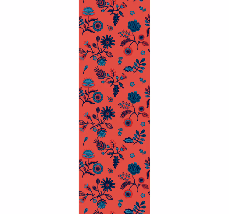 Floral wallpaper floral design overlay - TenStickers