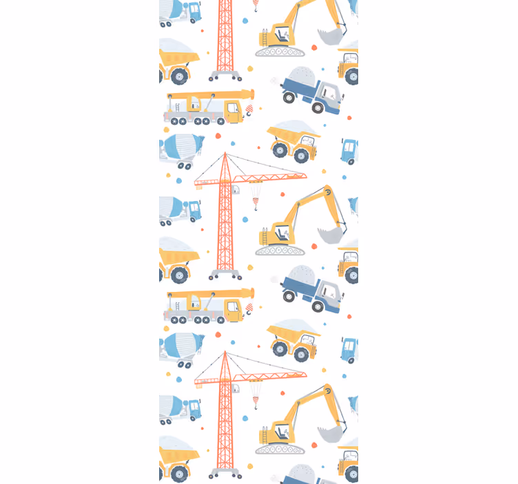Construction Motifs kids wallpaper - TenStickers