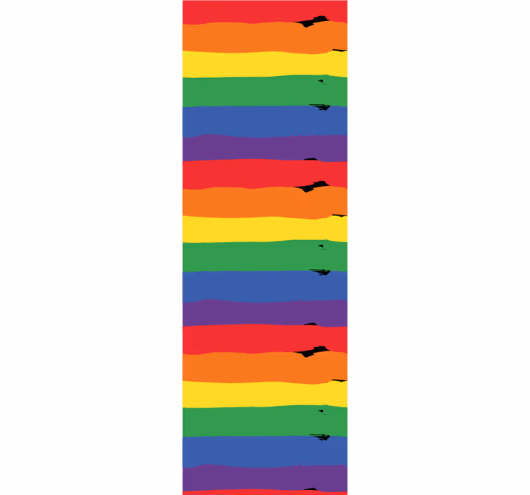 Striped wallpaper rainbow striped design - TenStickers