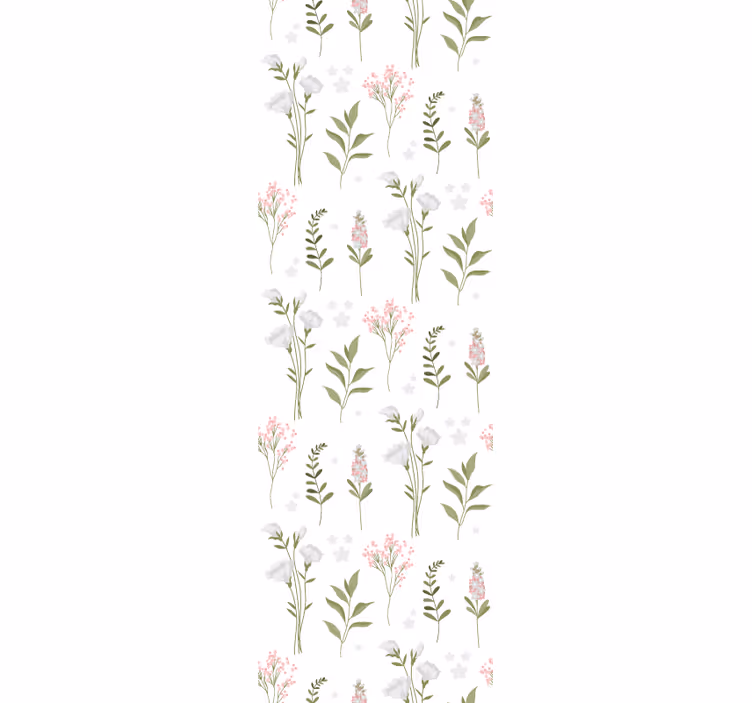 Floral Elegance Pattern flower wallpaper - TenStickers